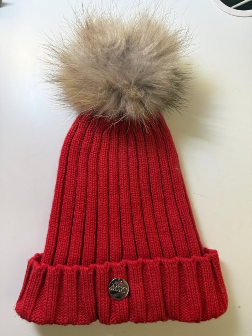 Red Winter Knitted Beanie